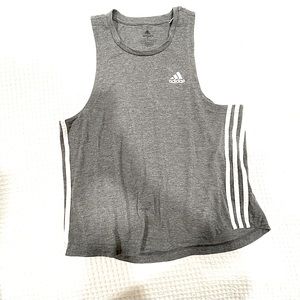 Adidas Gray Workout Tank Size Large